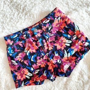 SO High Waisted Floral Shorts
